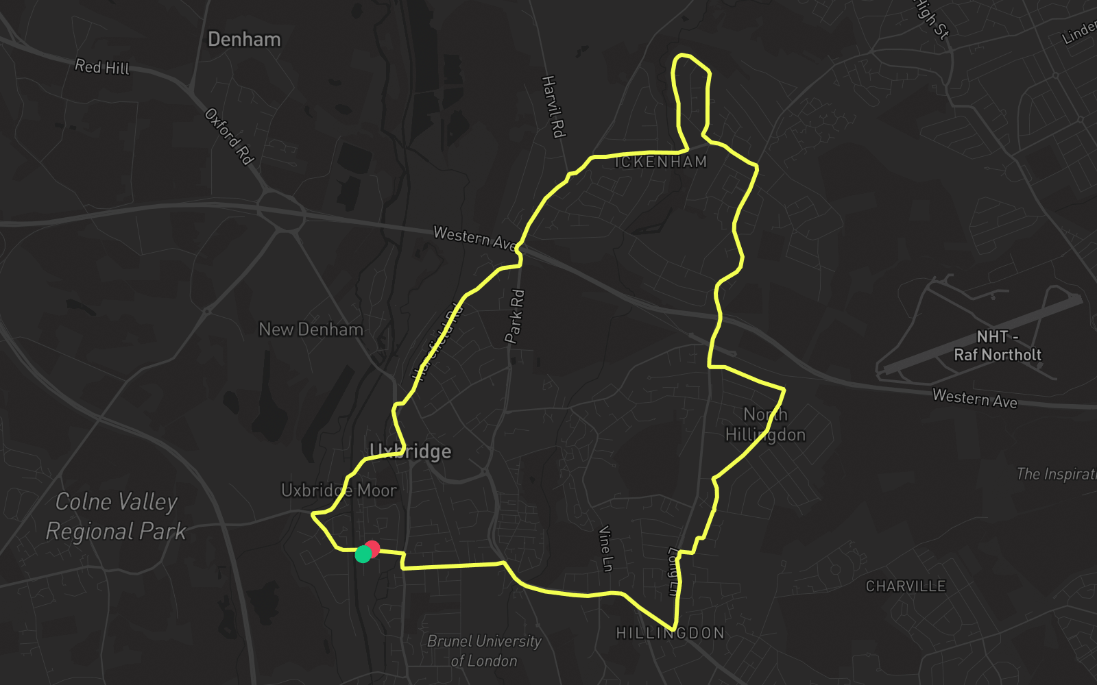 Route 1 route map