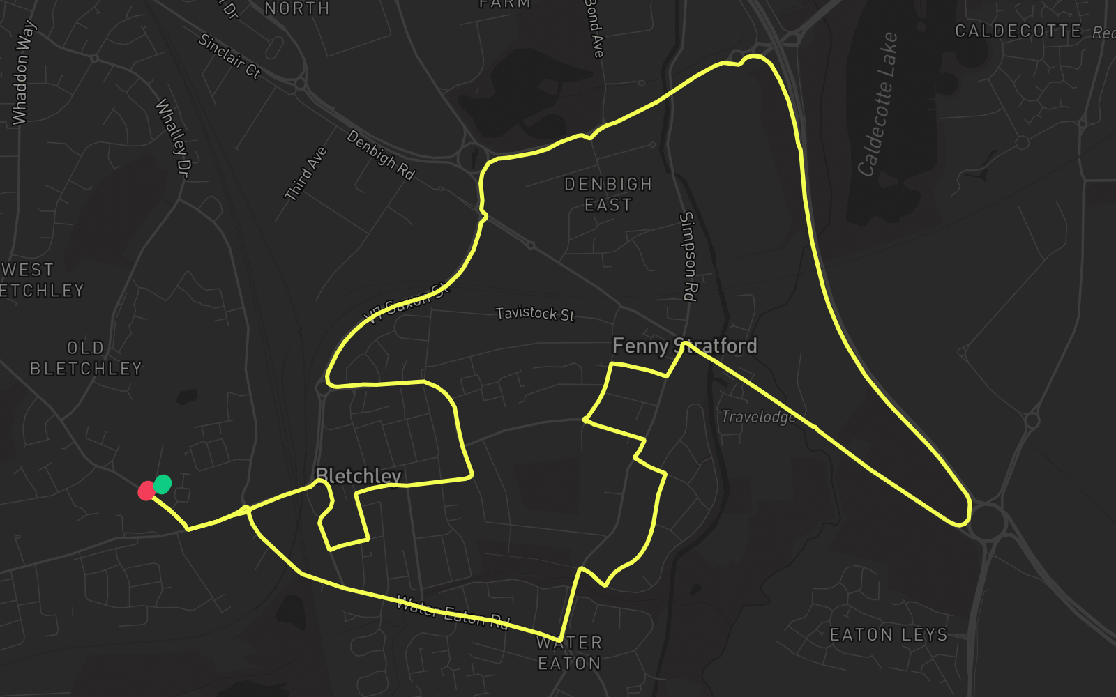 Route 1 route map