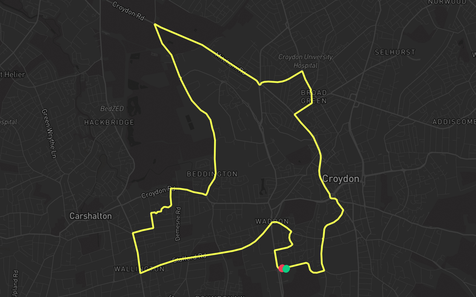 Route 1 route map