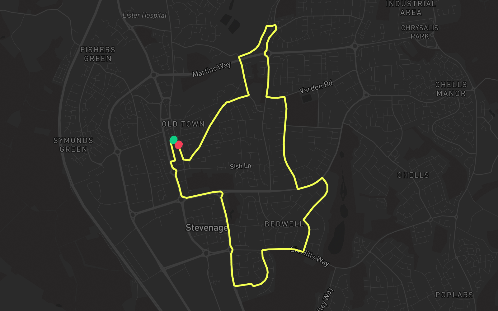 Route 5 route map