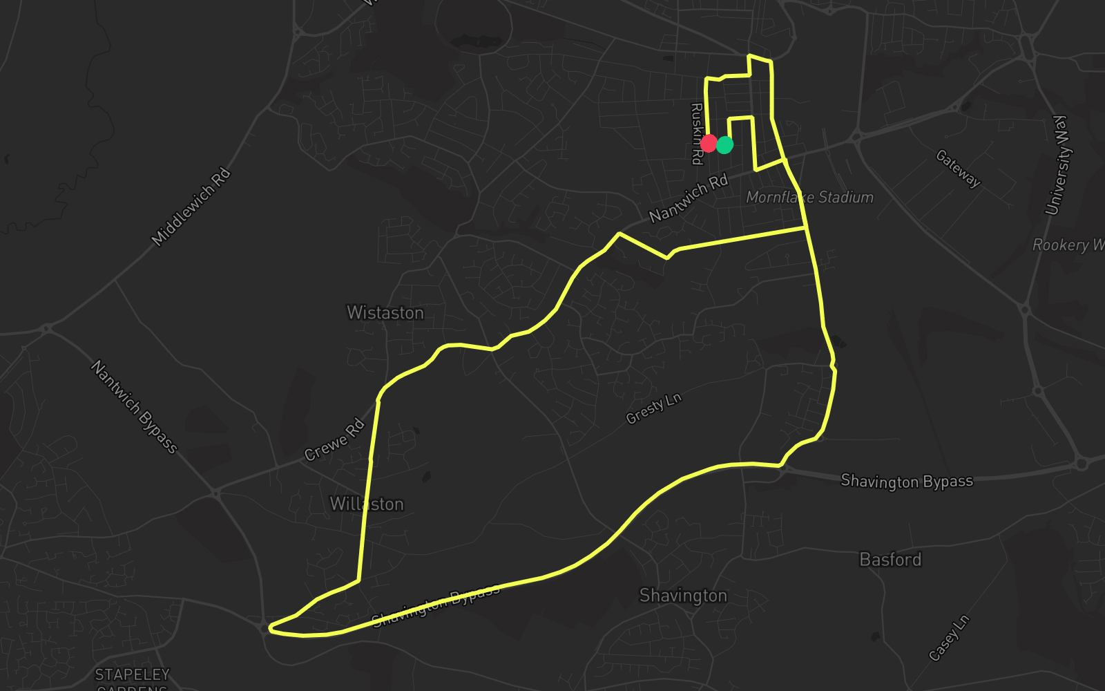 Route 5 route map