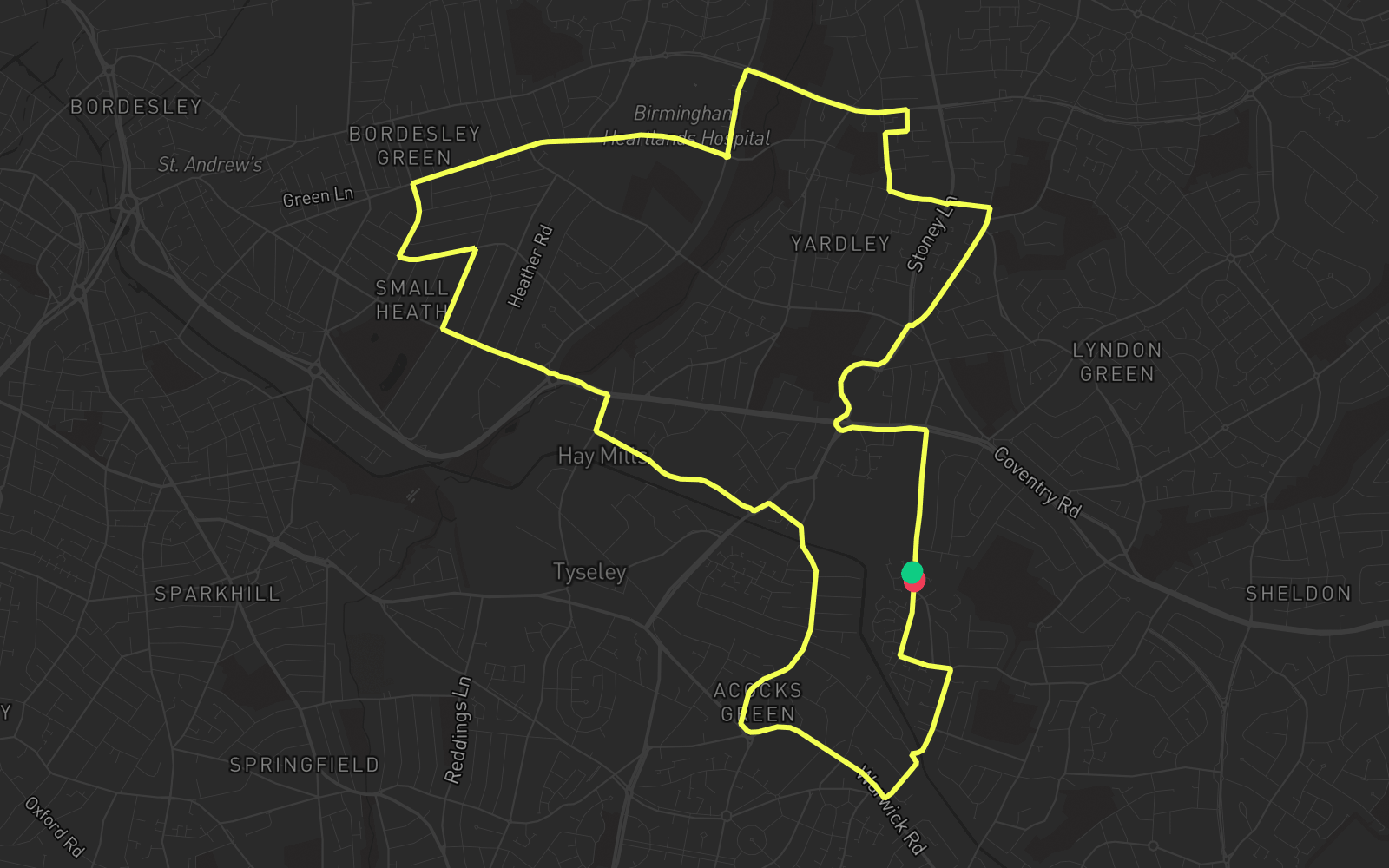 Route 5 route map