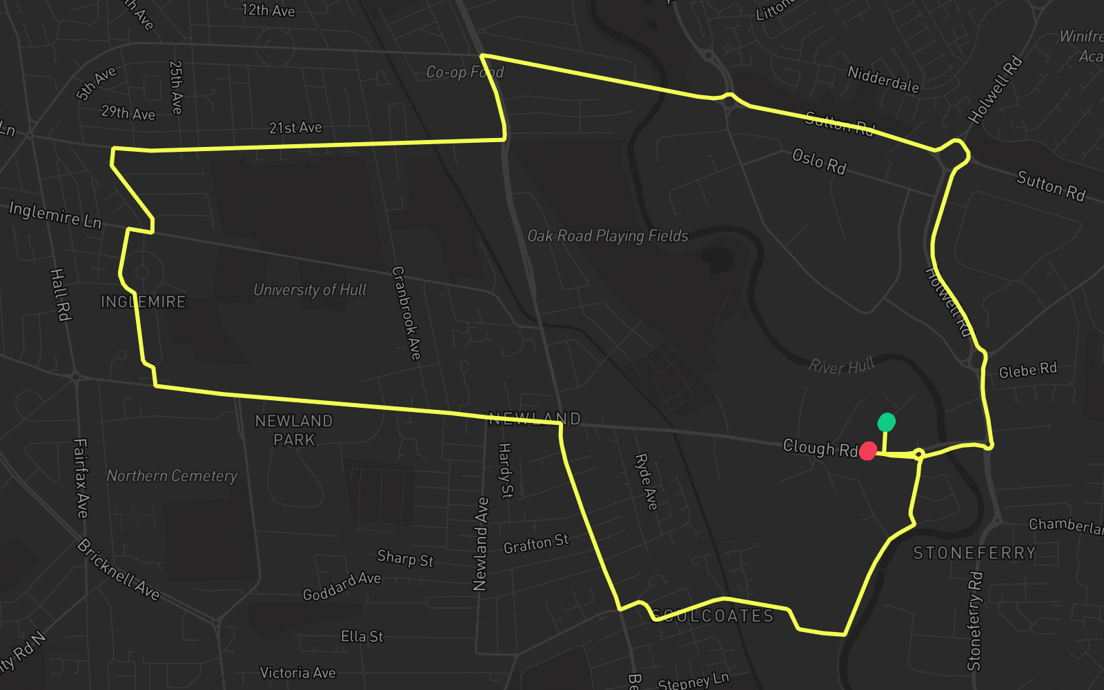 Route 1 route map