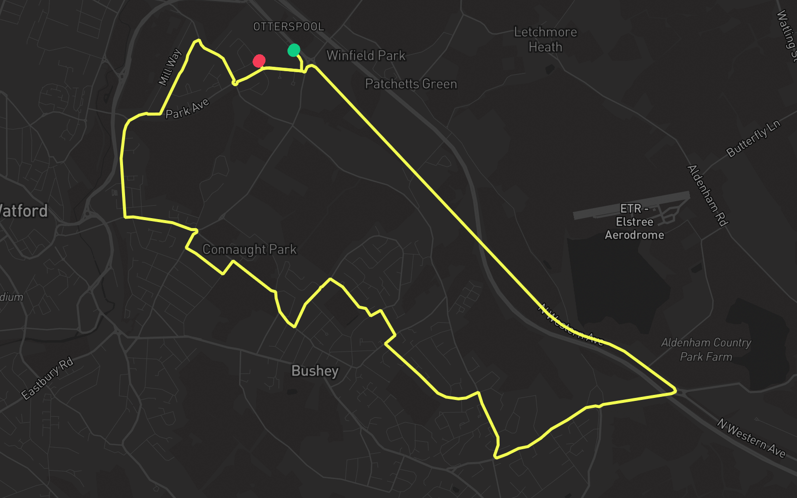 Route 1 route map