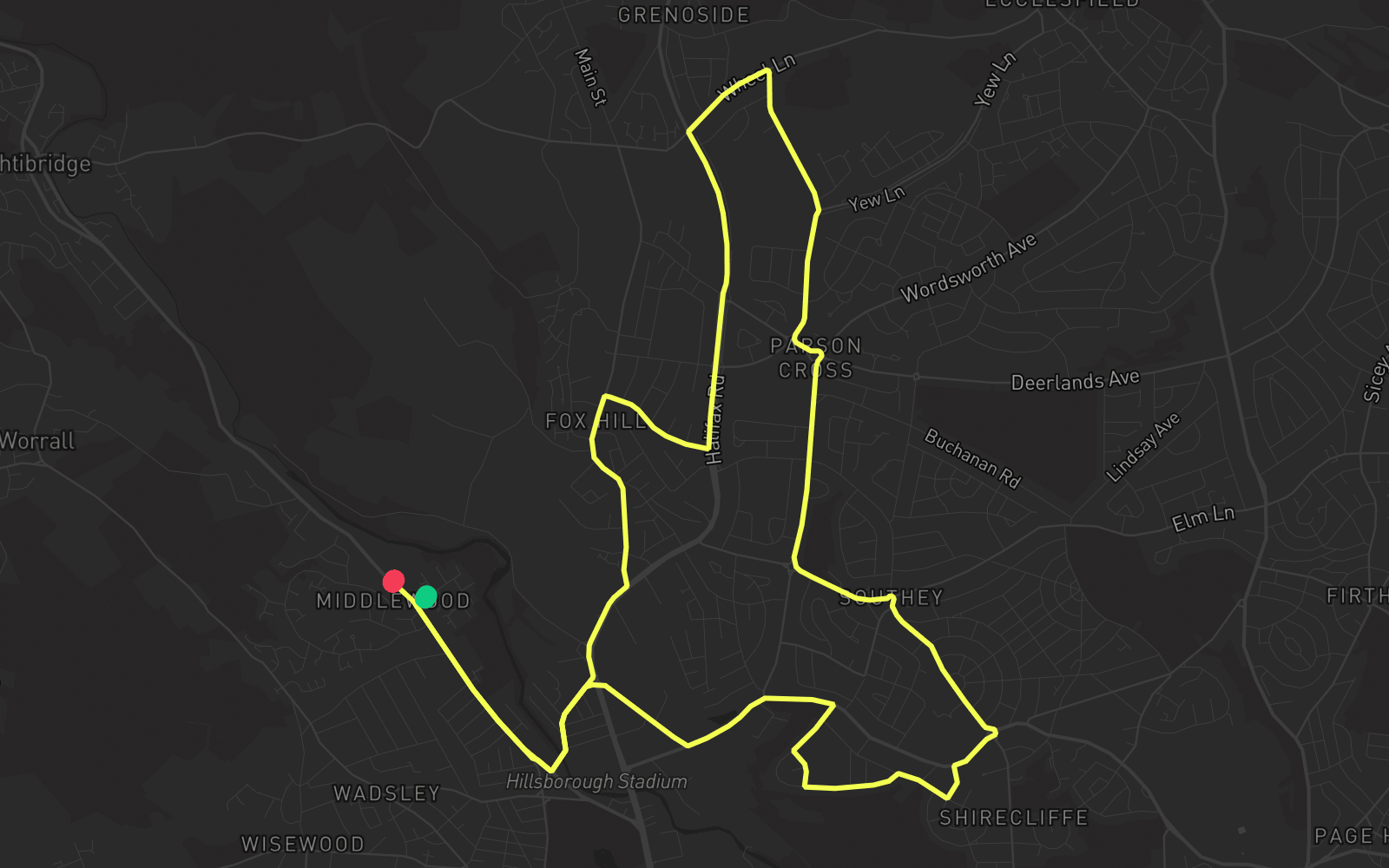 Route 5 route map