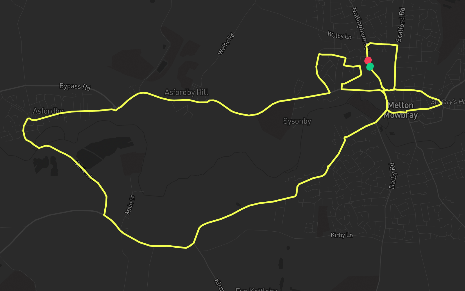 Route 1 route map