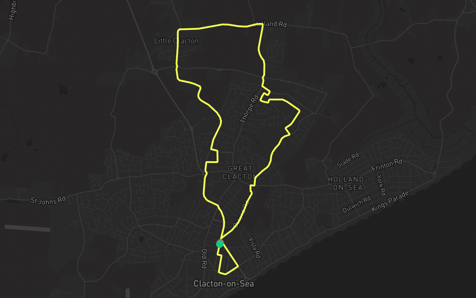 Route 1 route map