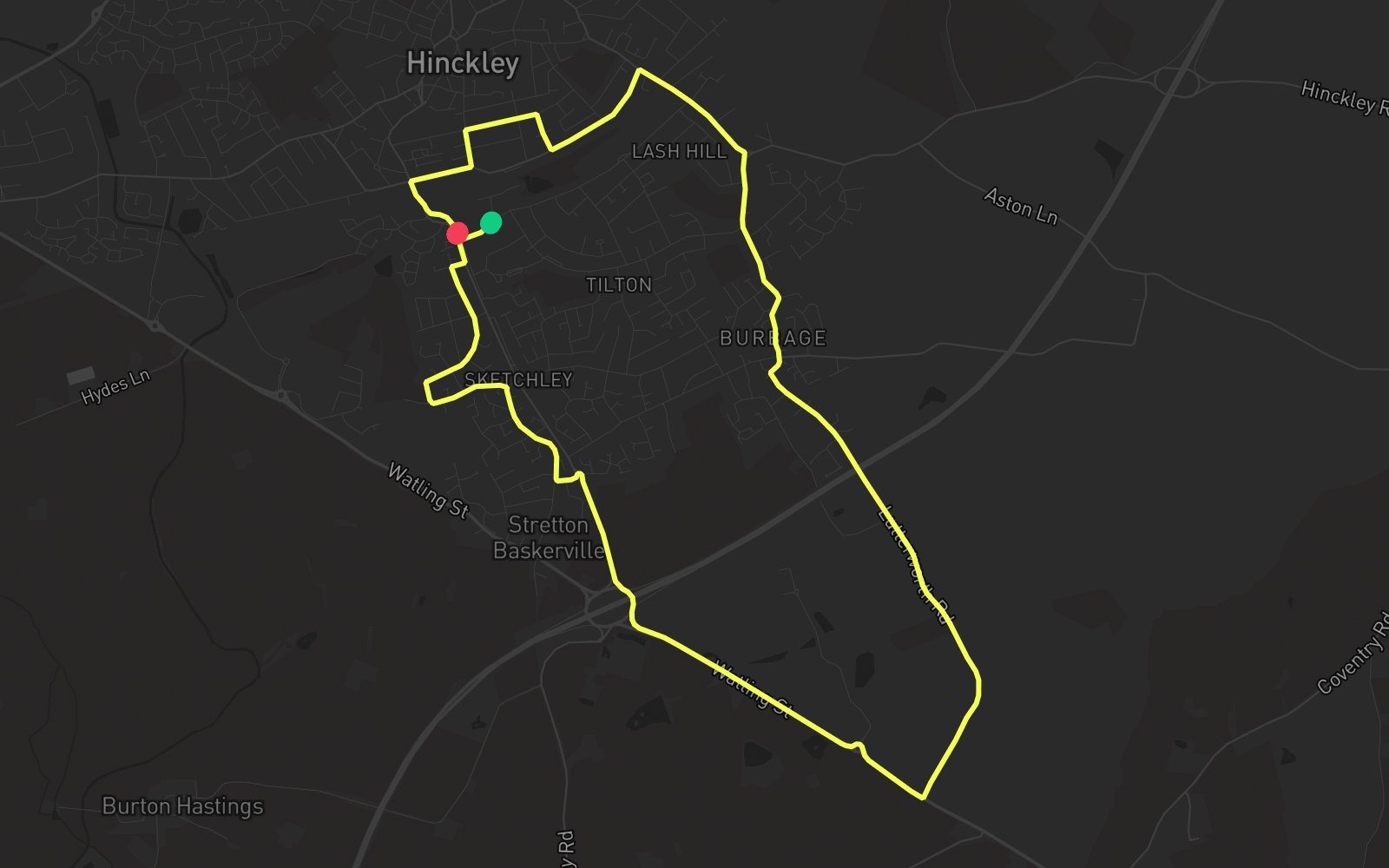 Route 5 route map