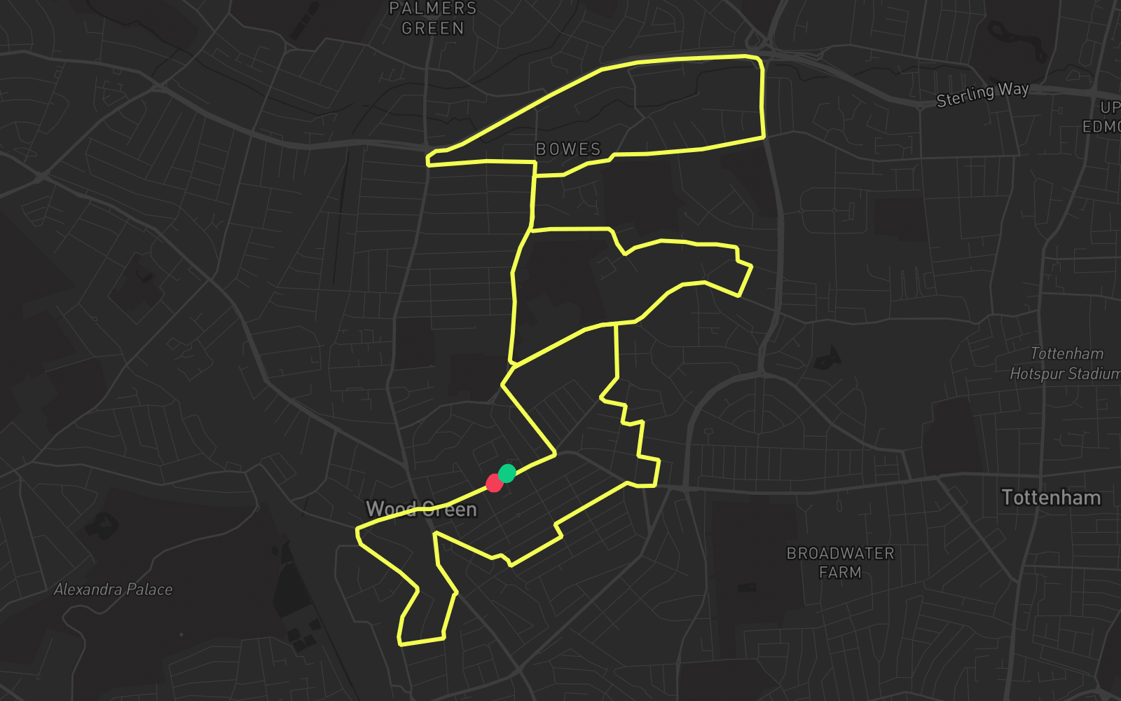 Route 5 route map