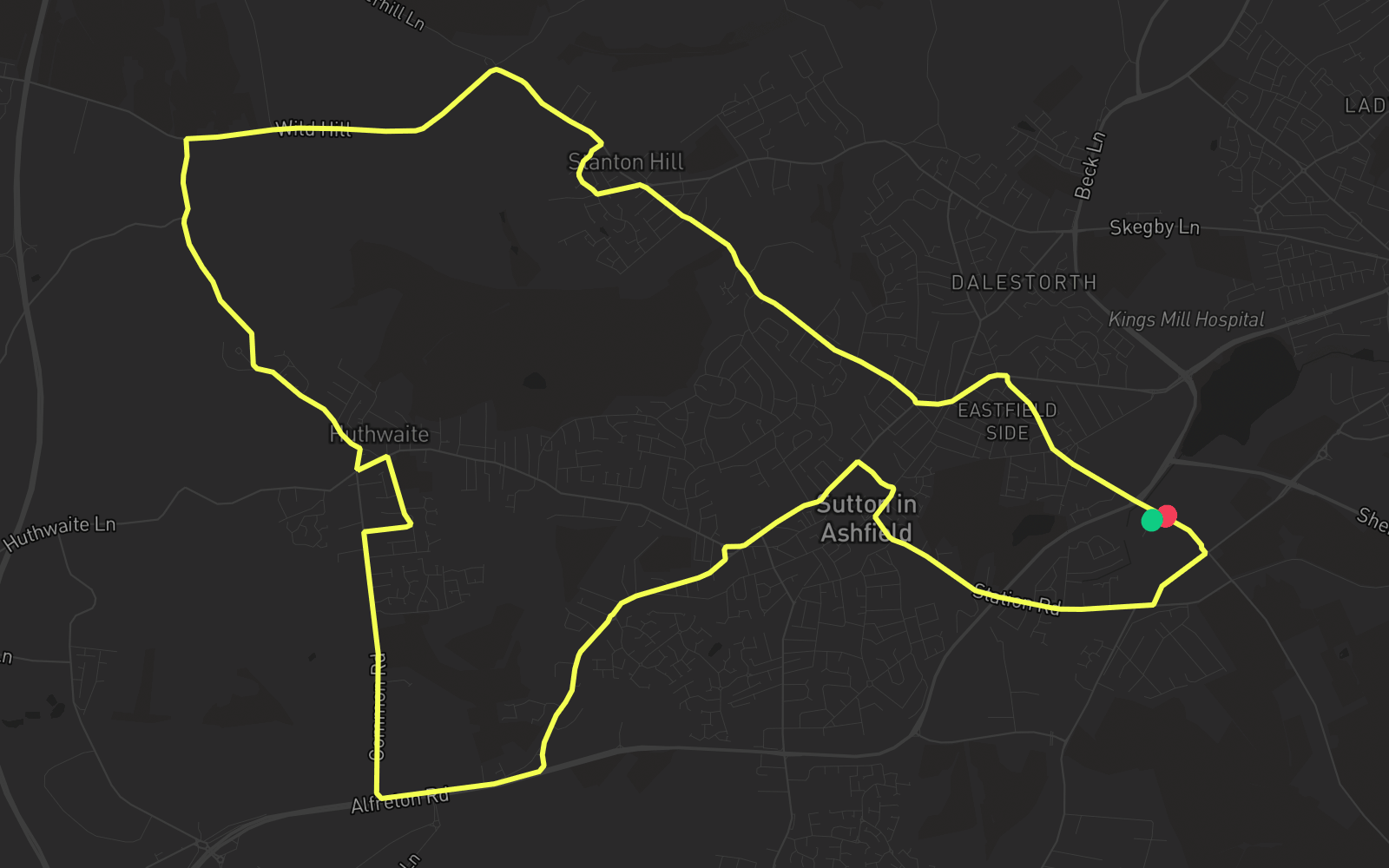 Route 1 route map