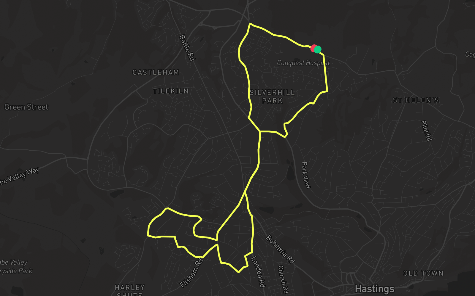 Route 1 route map