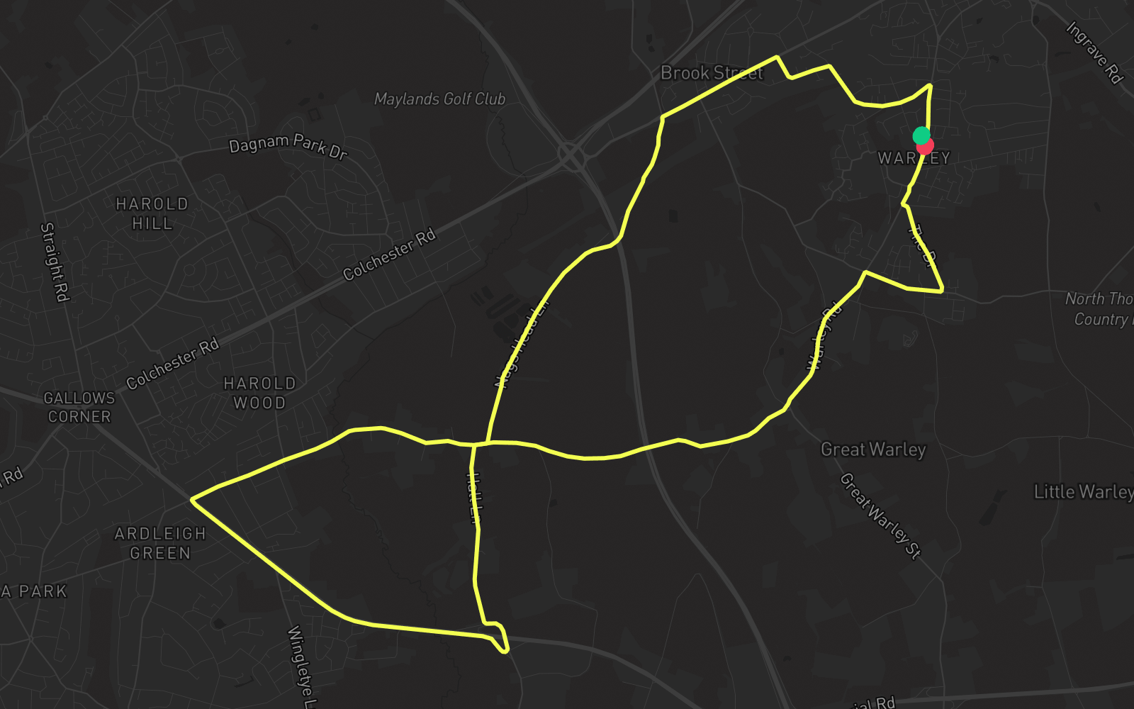 Route 1 route map