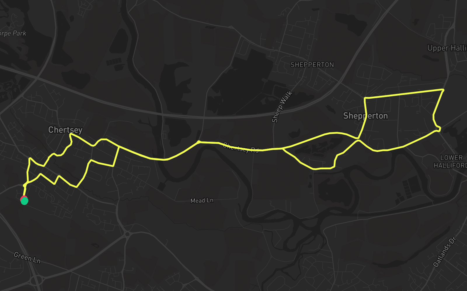 Route 1 route map