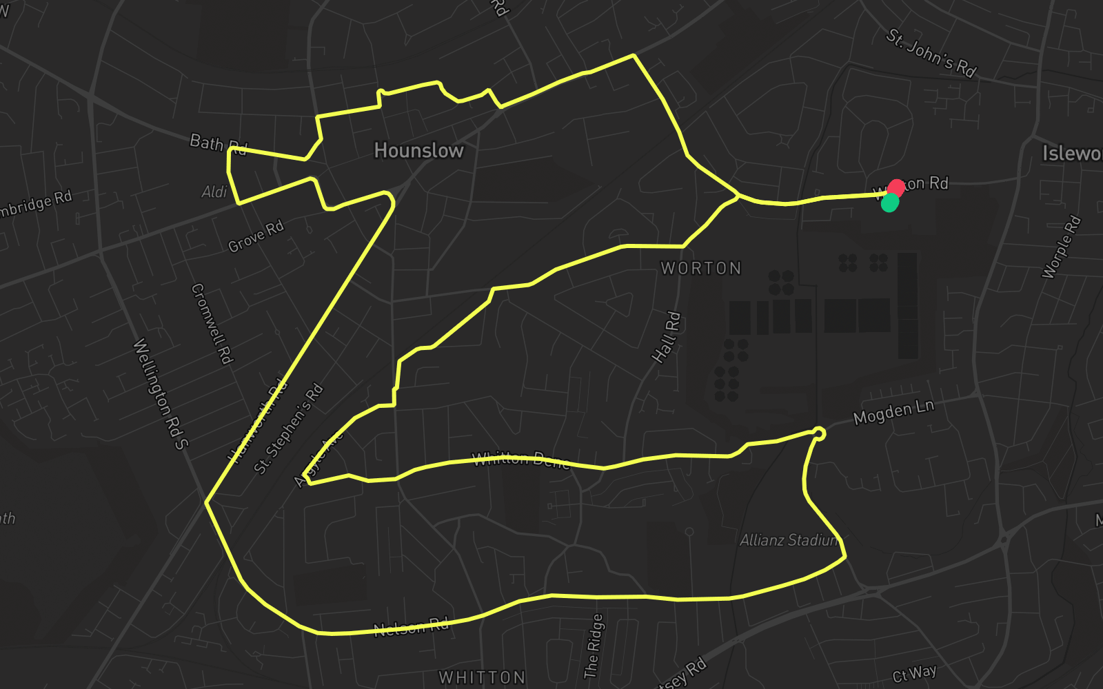 Route 5 route map