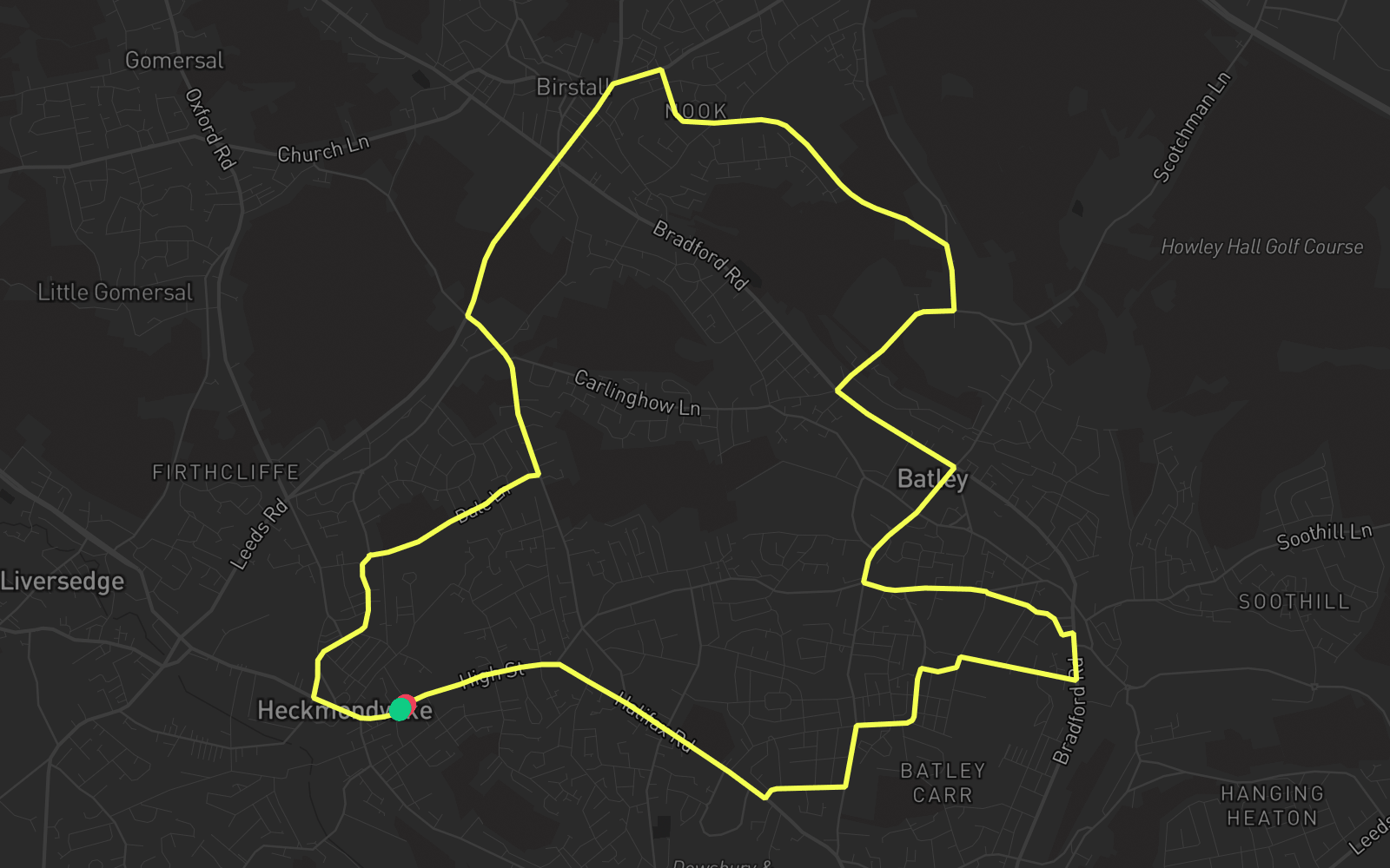 Route 1 route map