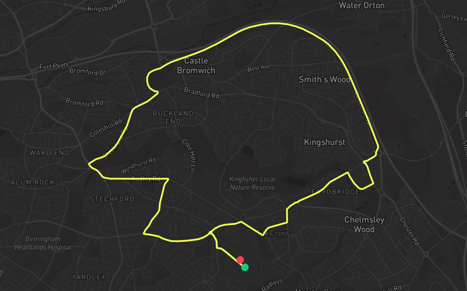 Route 1 route map