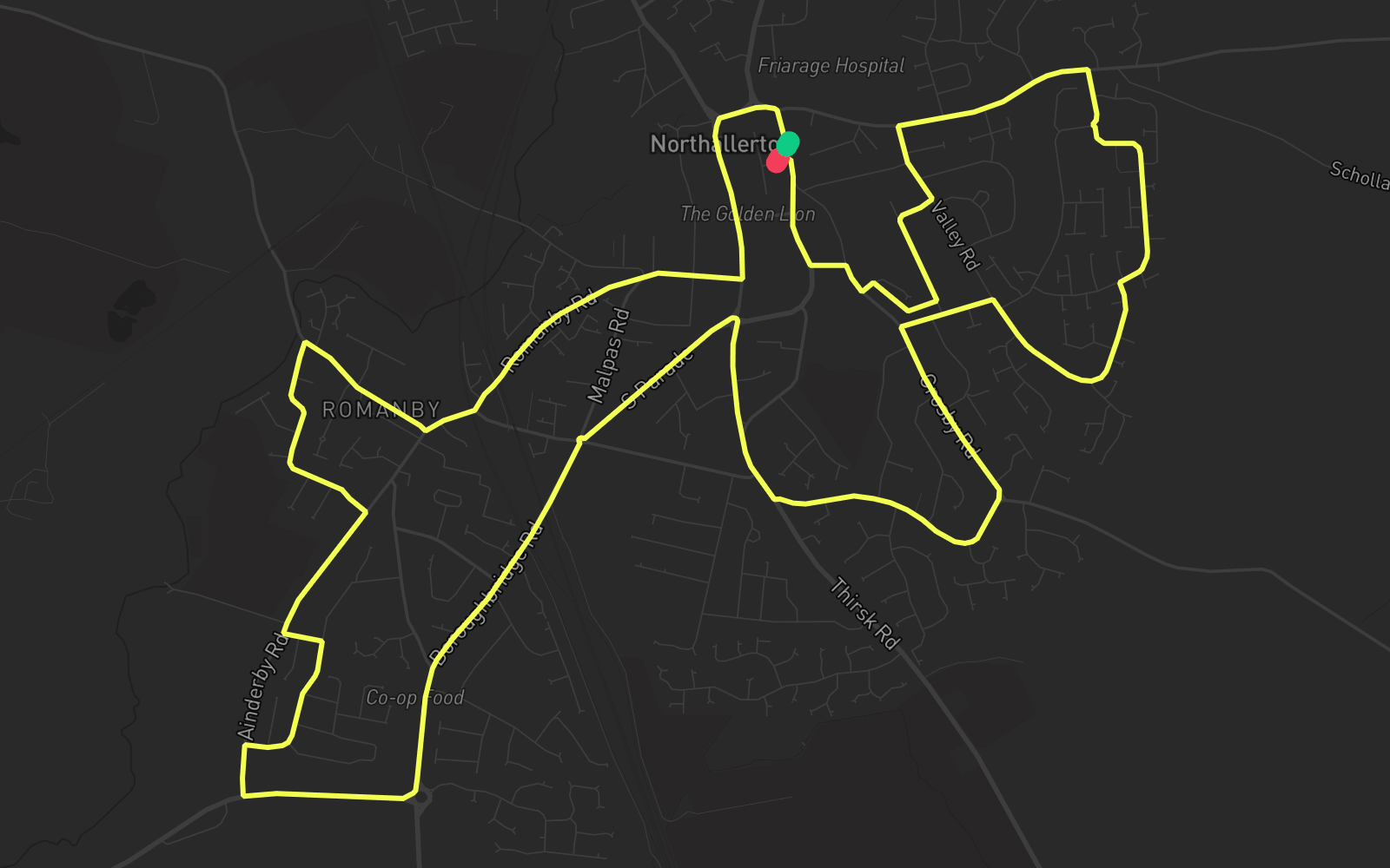 Route 1 route map