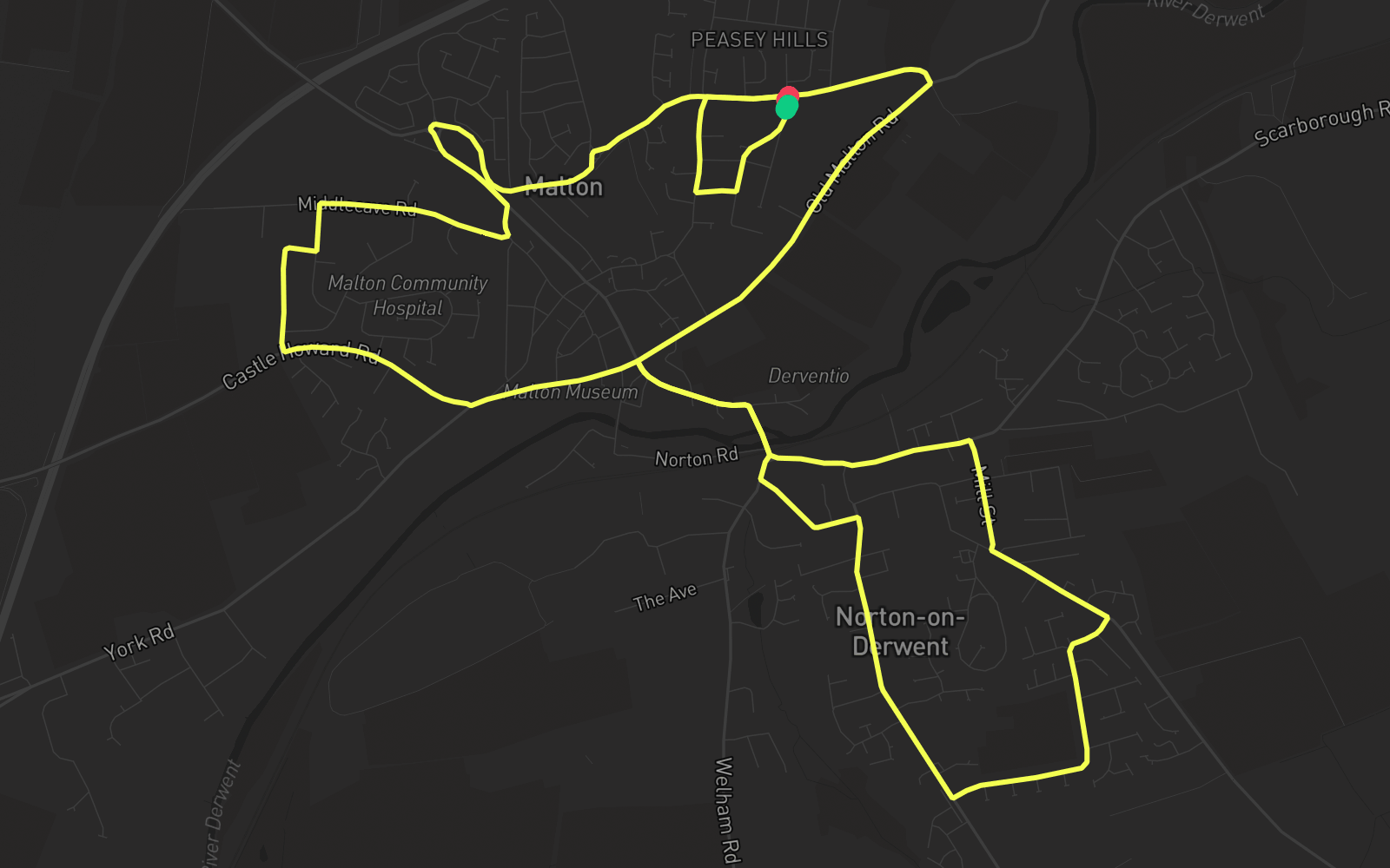 Route 1 route map