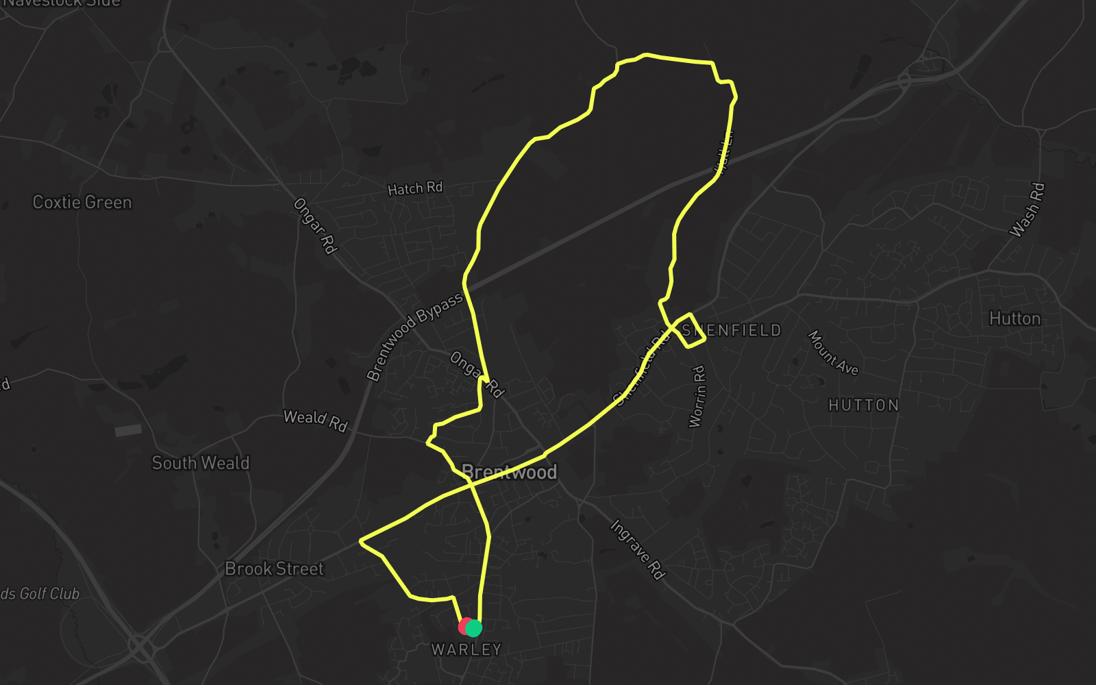 Route 5 route map