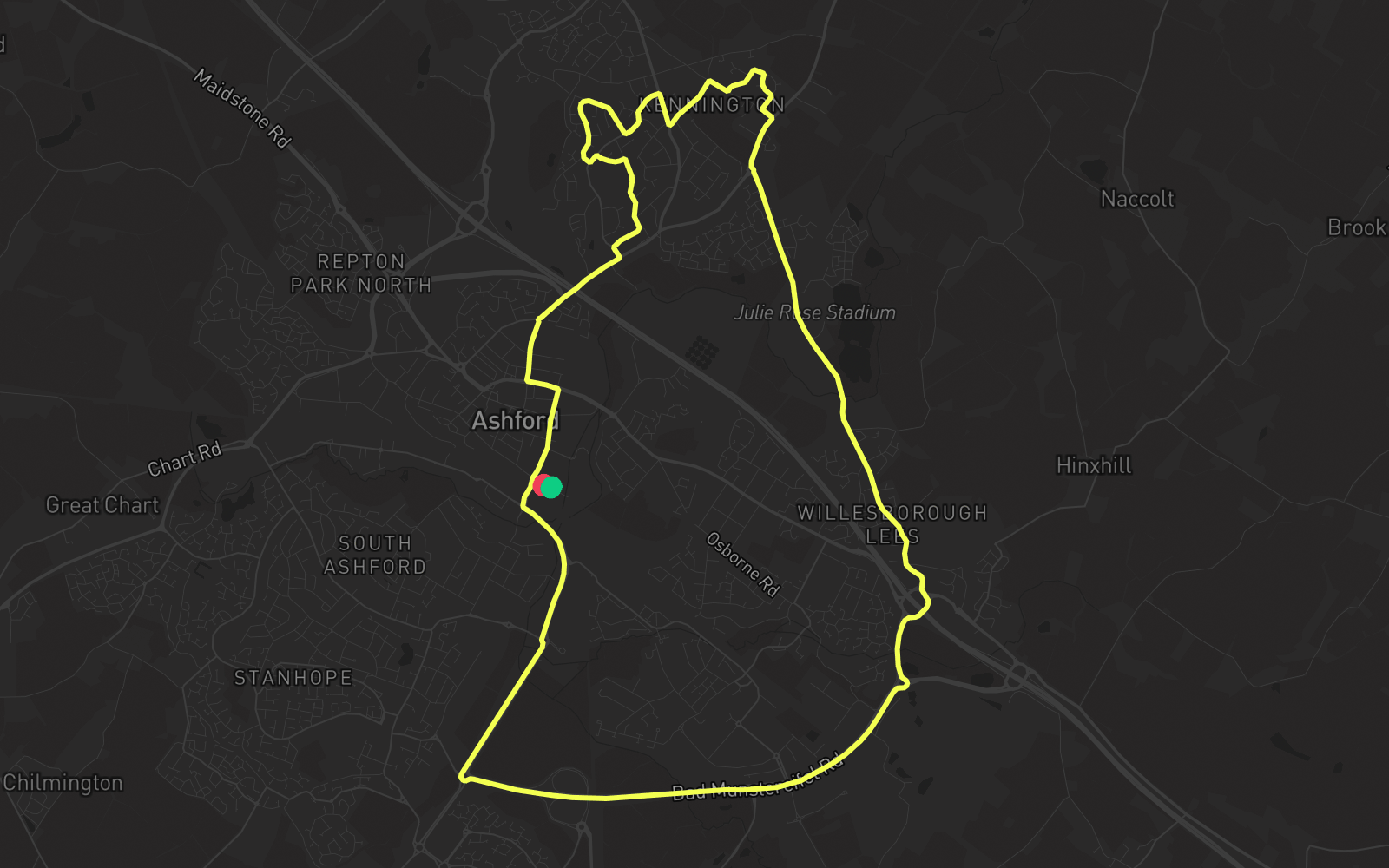 Route 5 route map