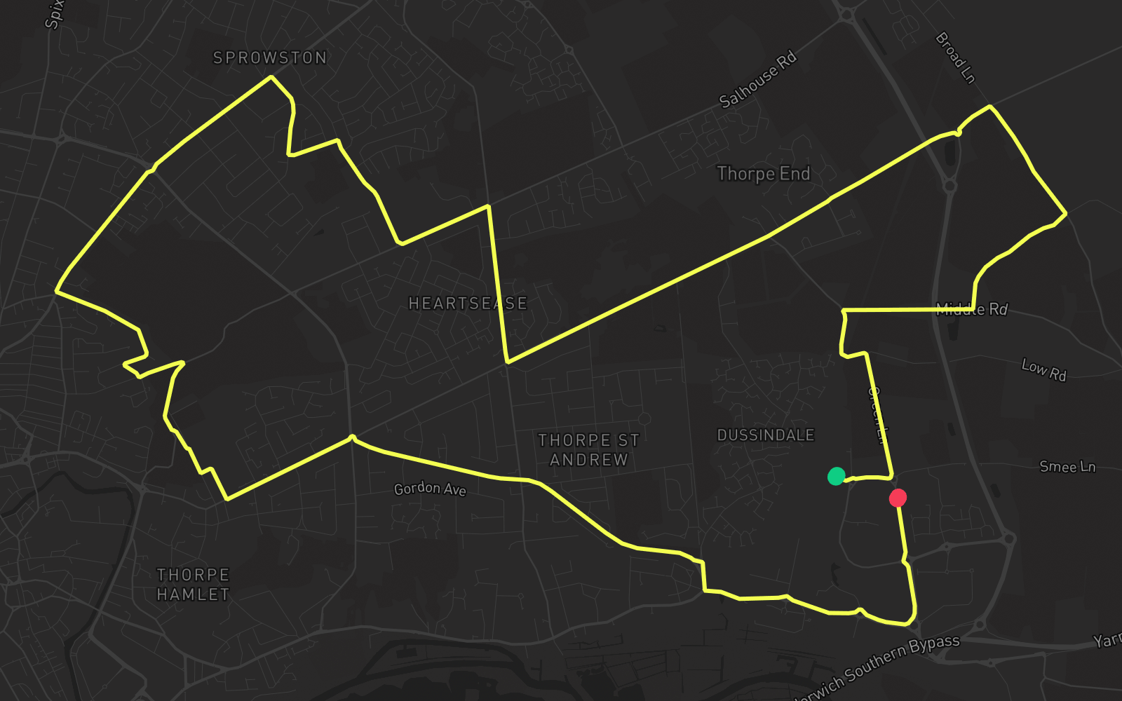 Route 5 route map