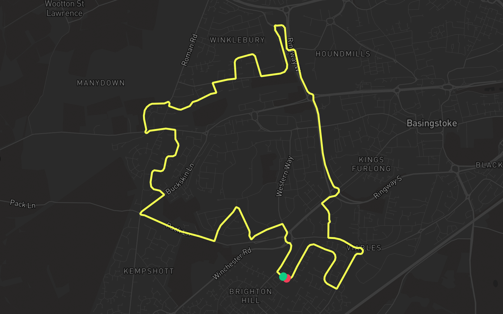 Route 5 route map