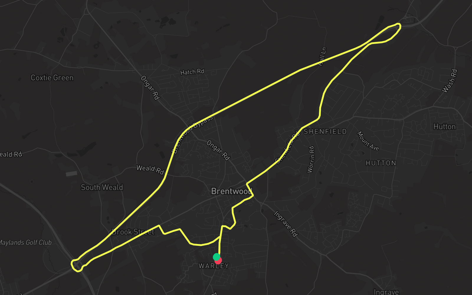 Route 4 route map