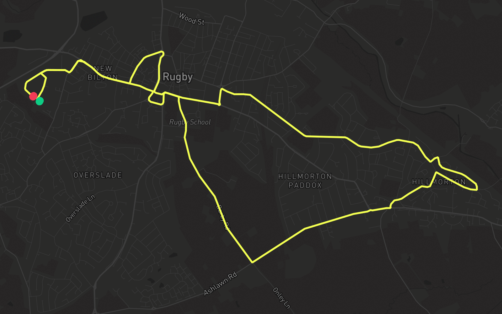 Route 1 route map