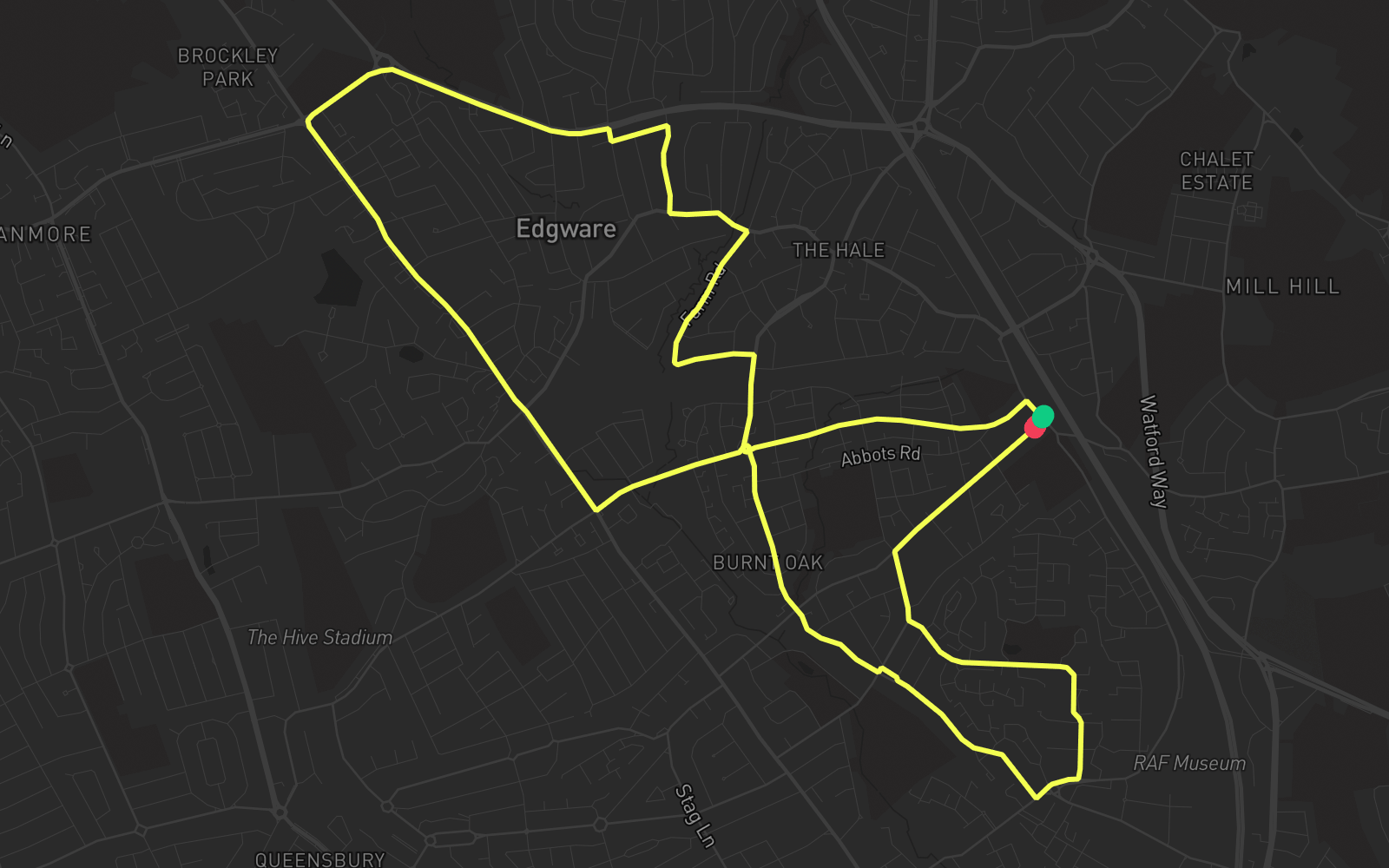 Route 1 route map