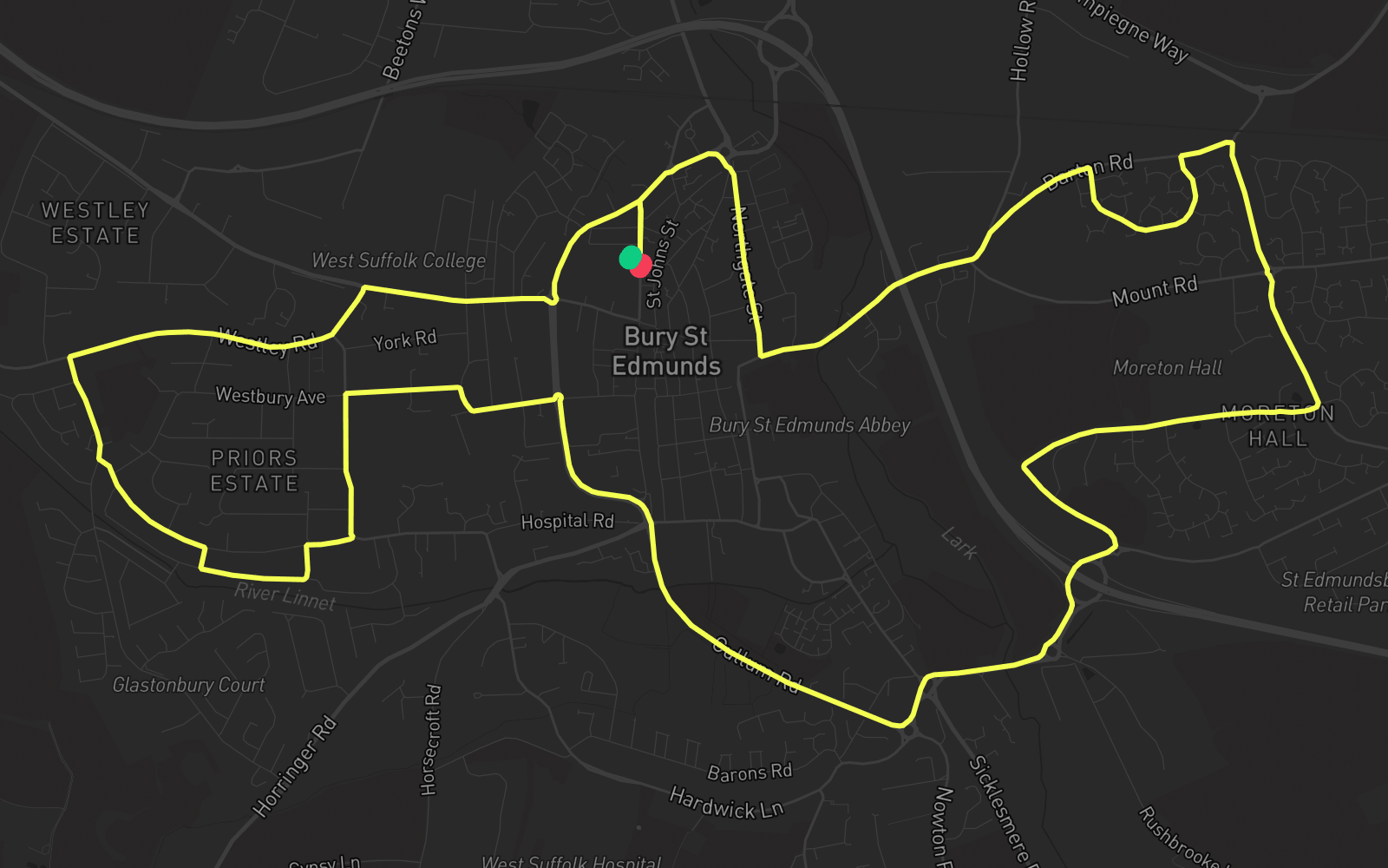 Route 5 route map