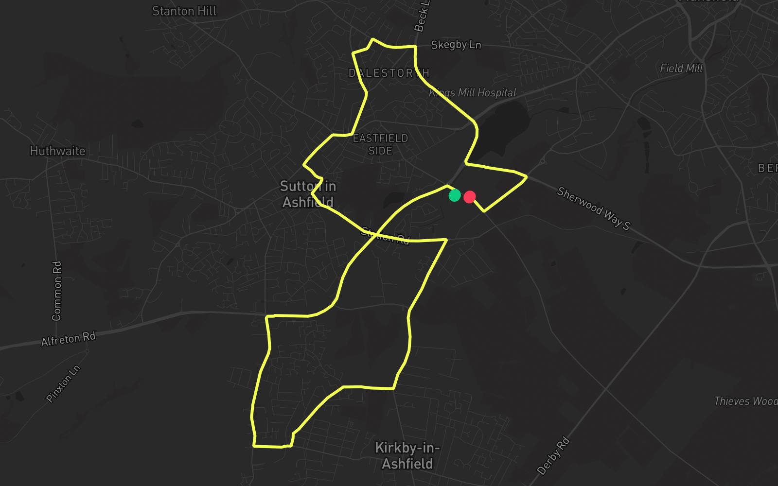 Route 5 route map