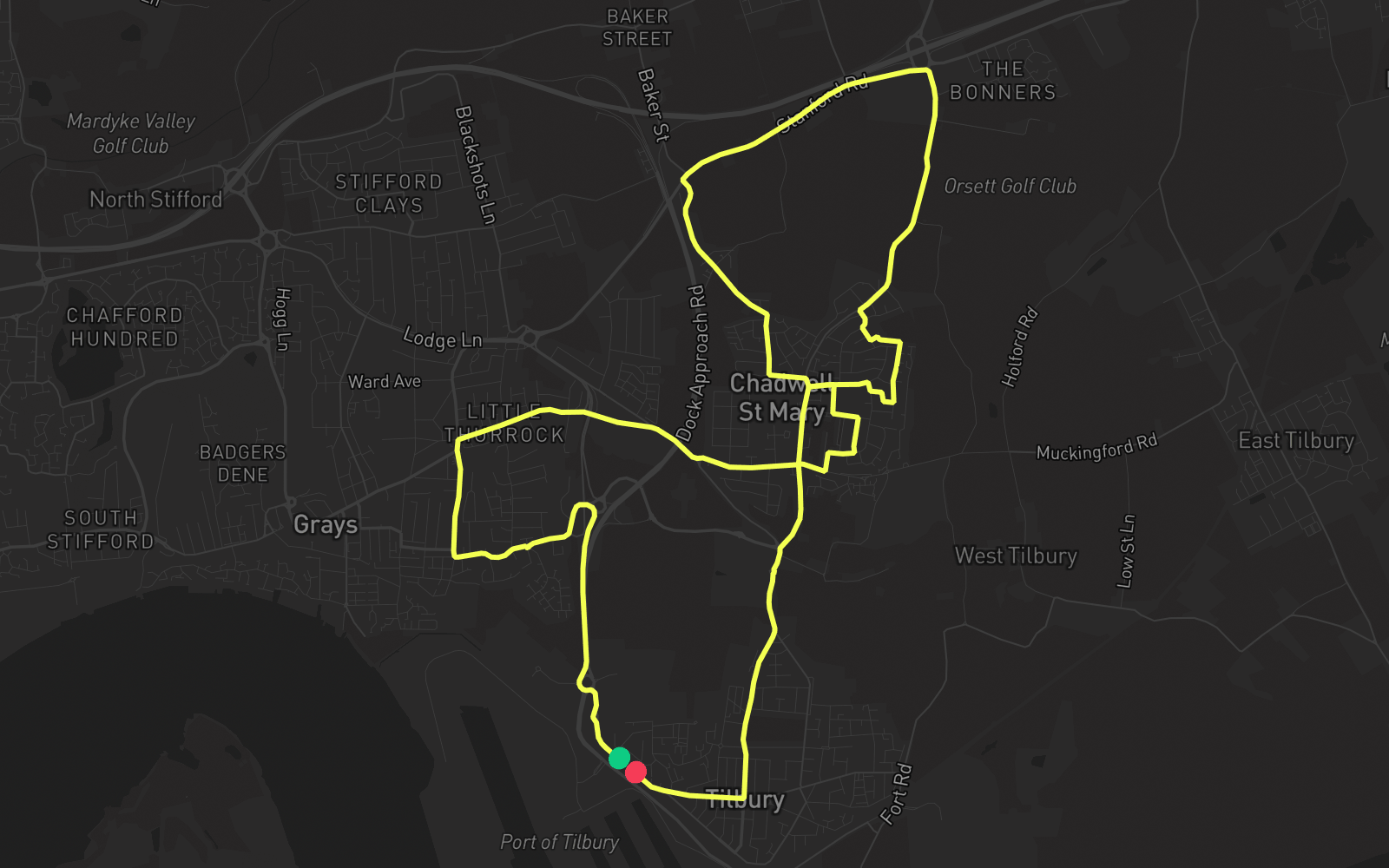 Route 5 route map
