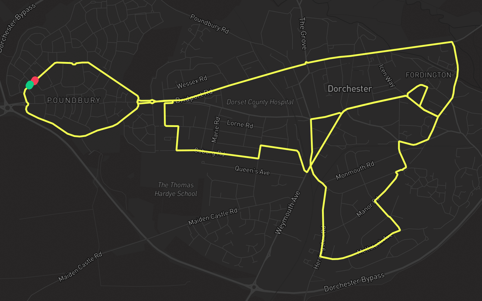 Route 5 route map