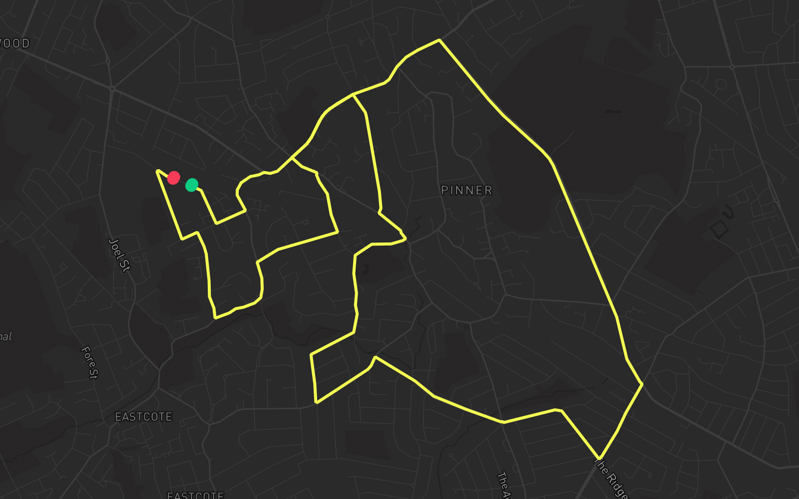 Route 5 route map