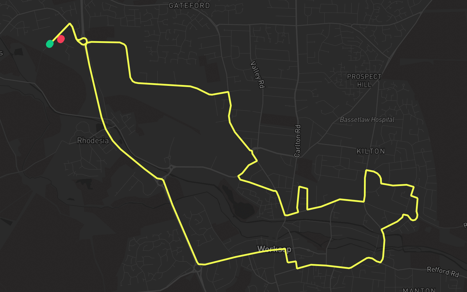 Route 1 route map