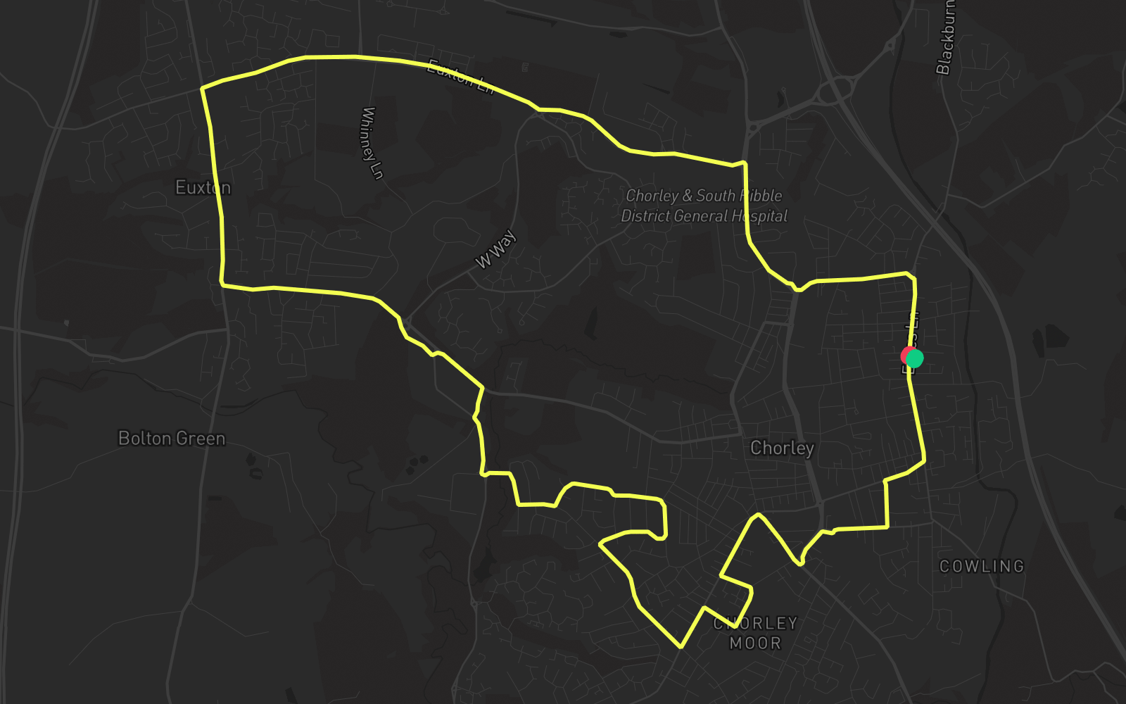 Route 1 route map