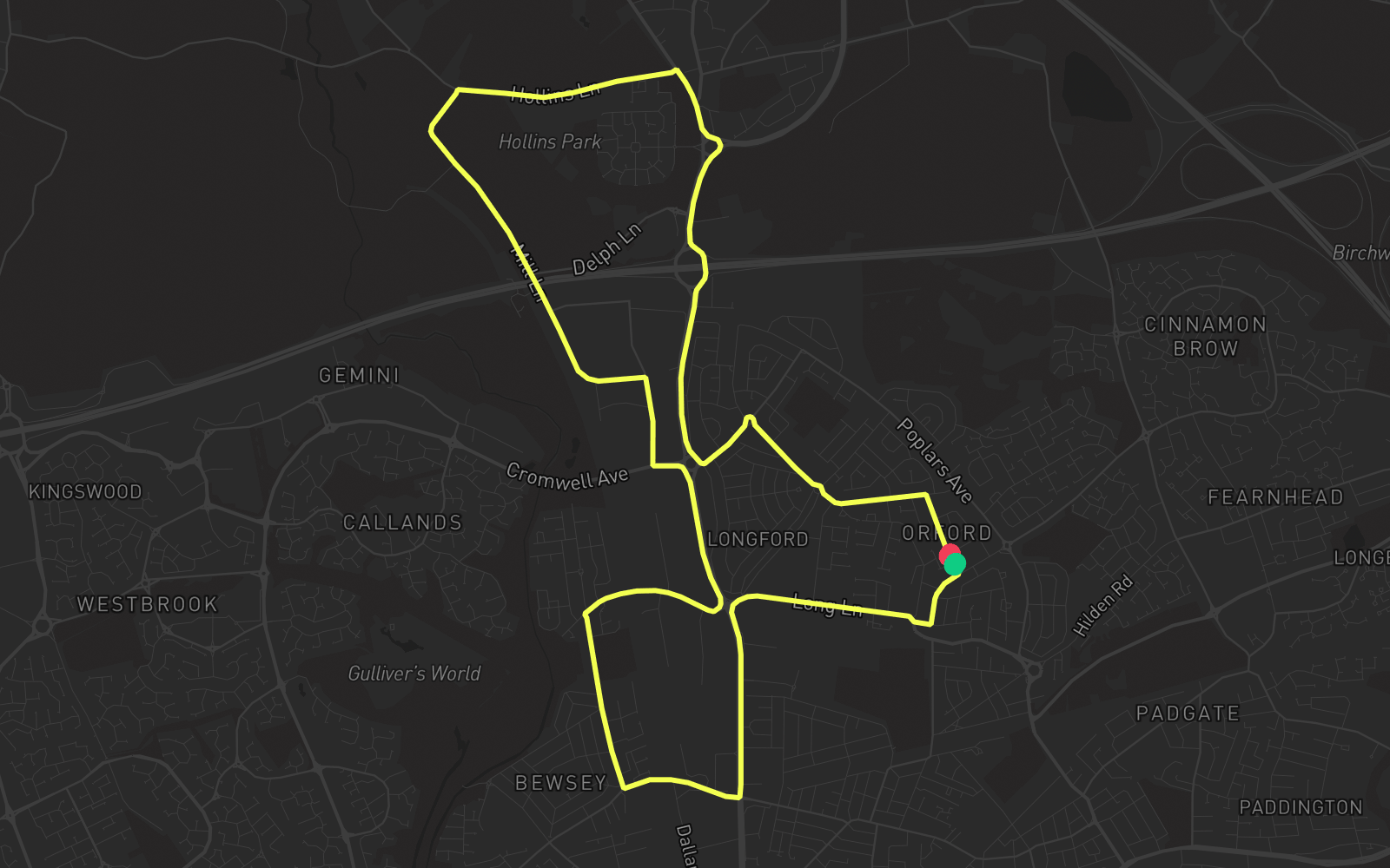 Route 4 route map