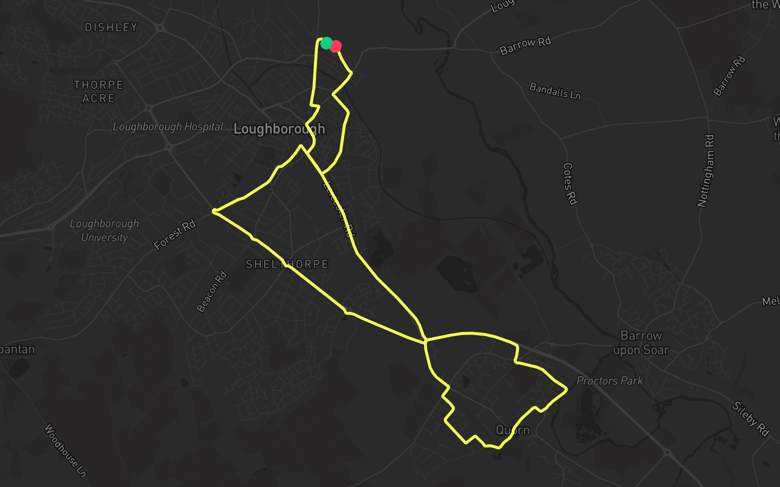 Route 1 route map