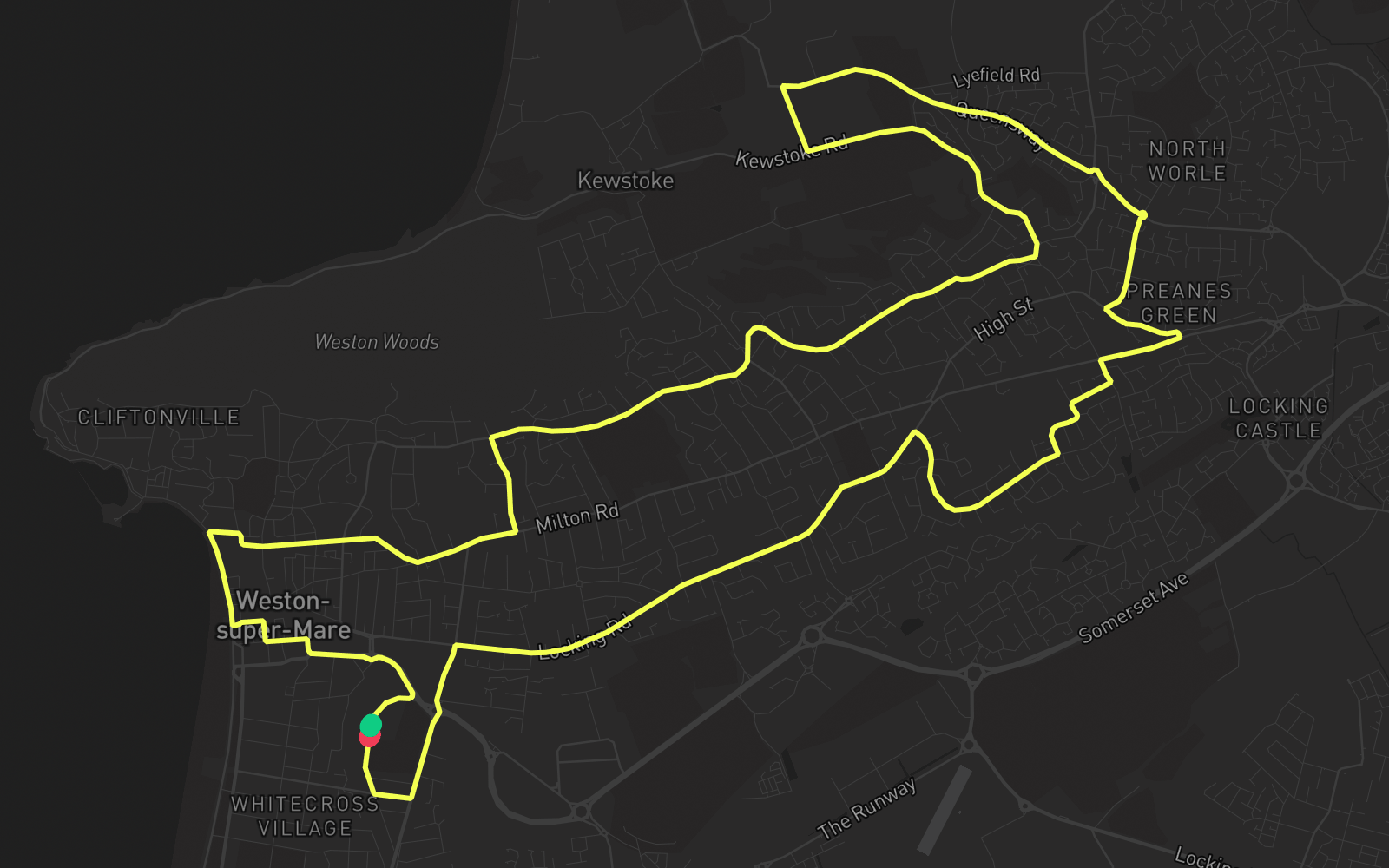 Route 1 route map