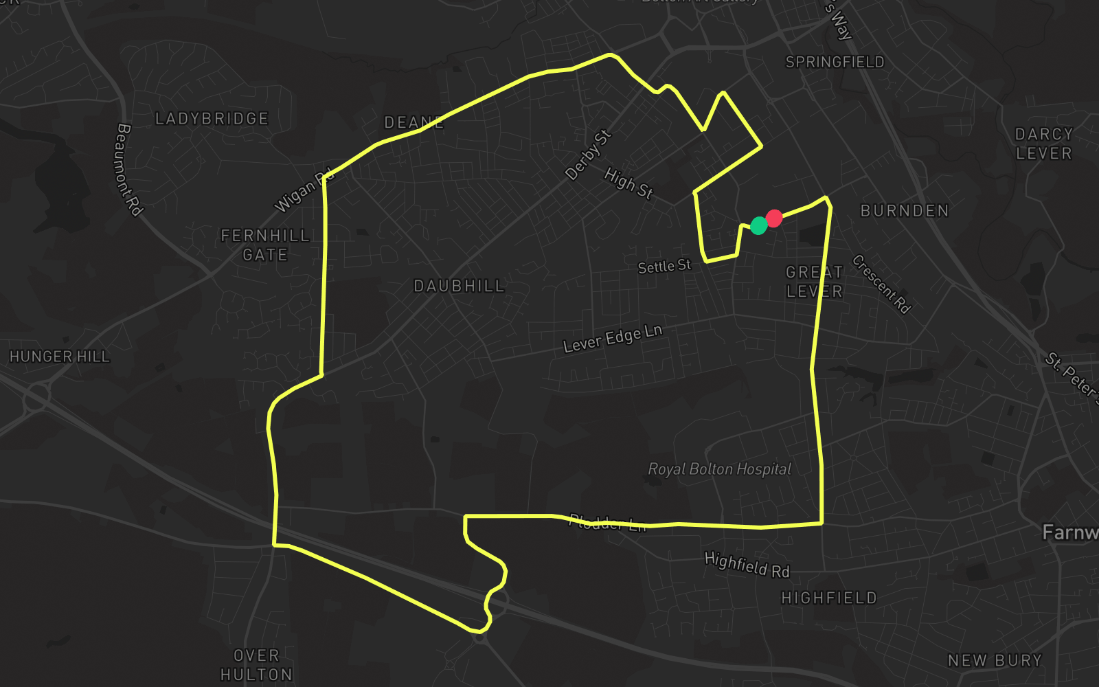 Route 5 route map