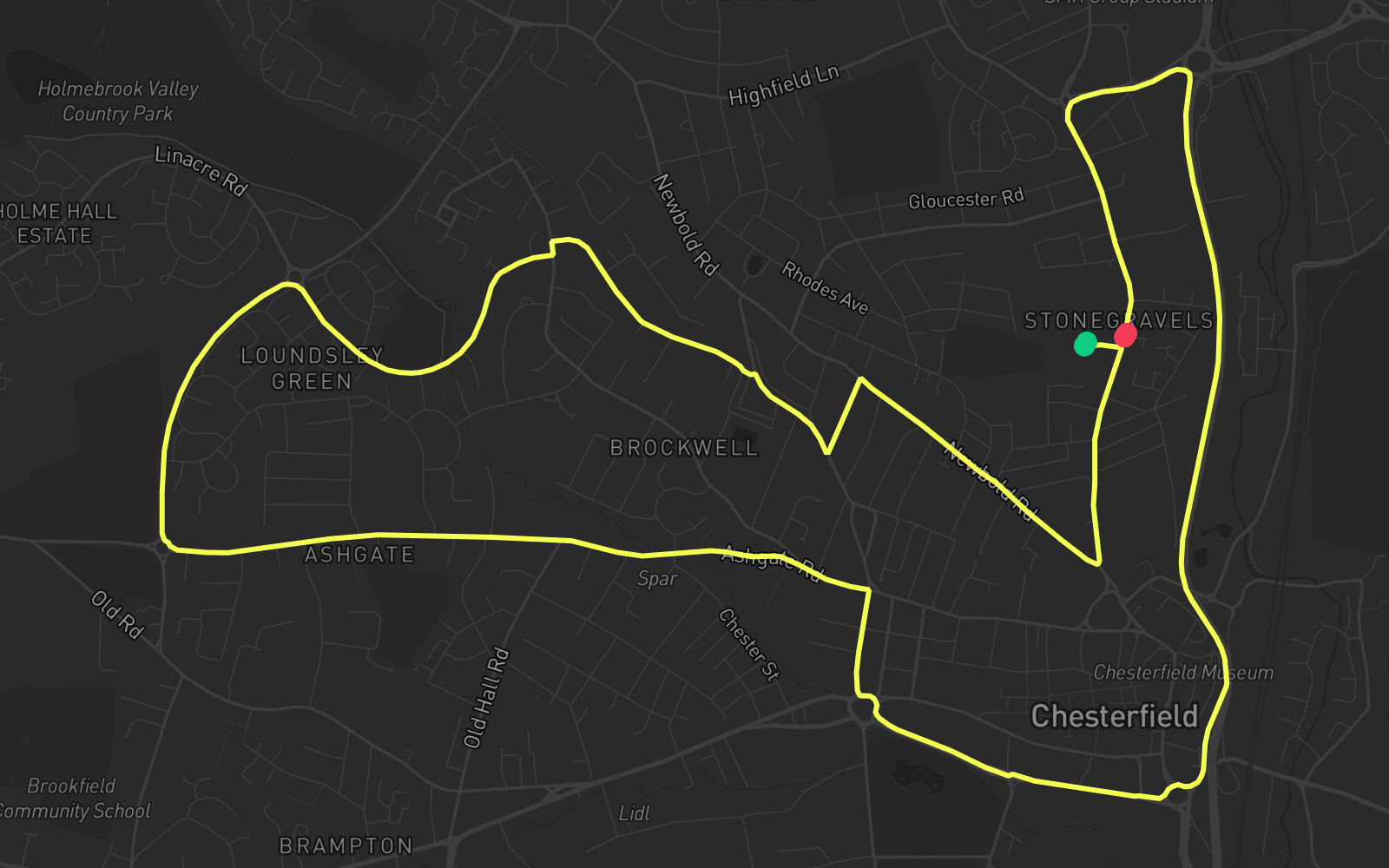 Route 5 route map
