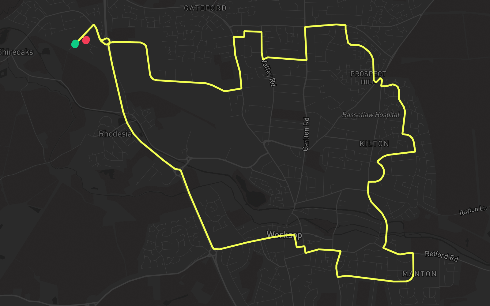 Route 5 route map