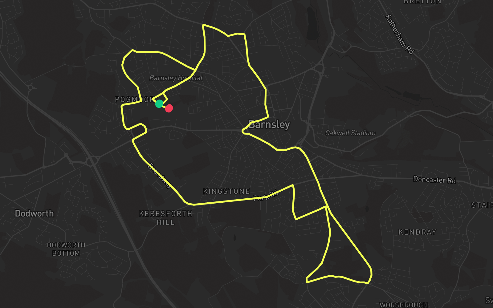Route 5 route map