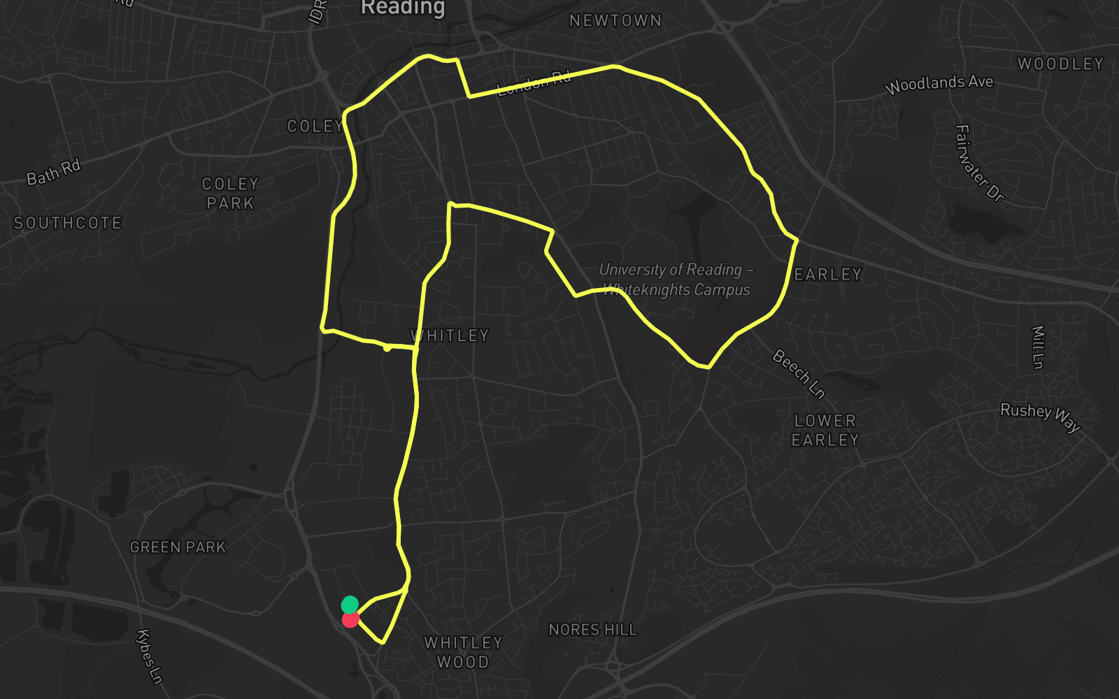 Route 5 route map