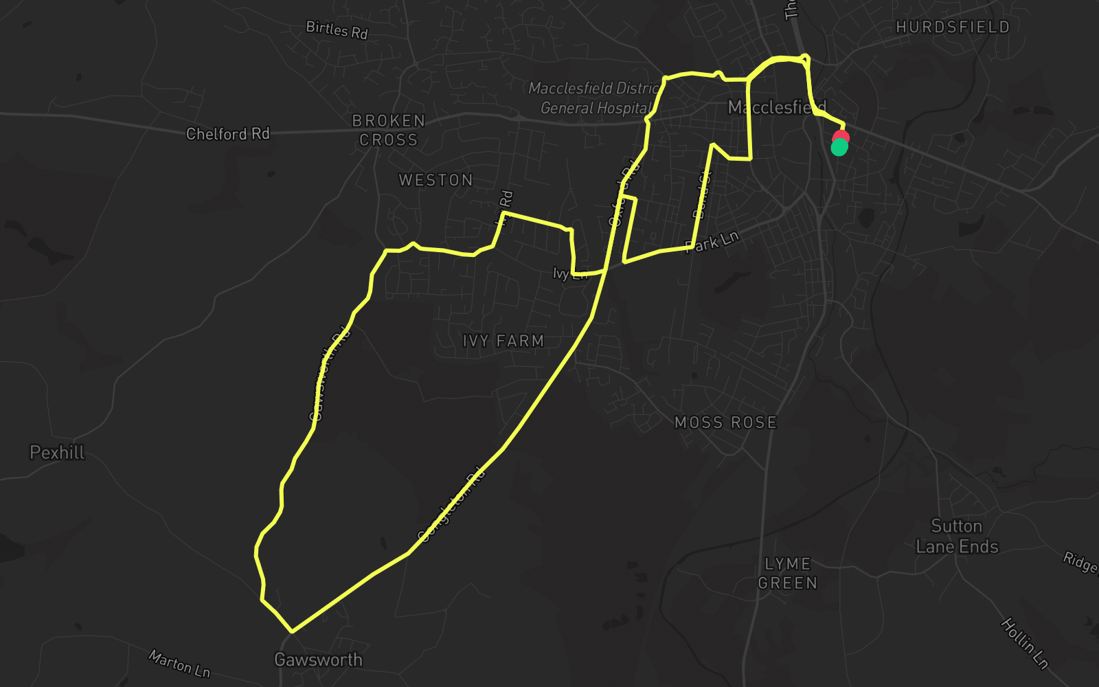 Route 2 route map