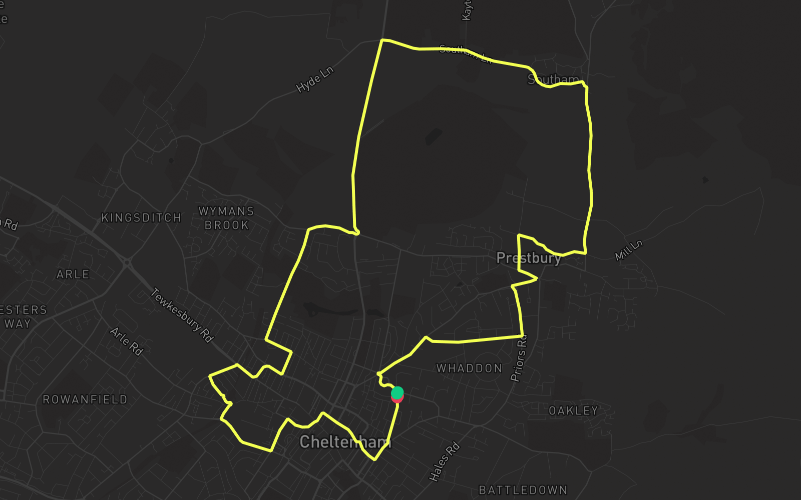 Route 5 route map