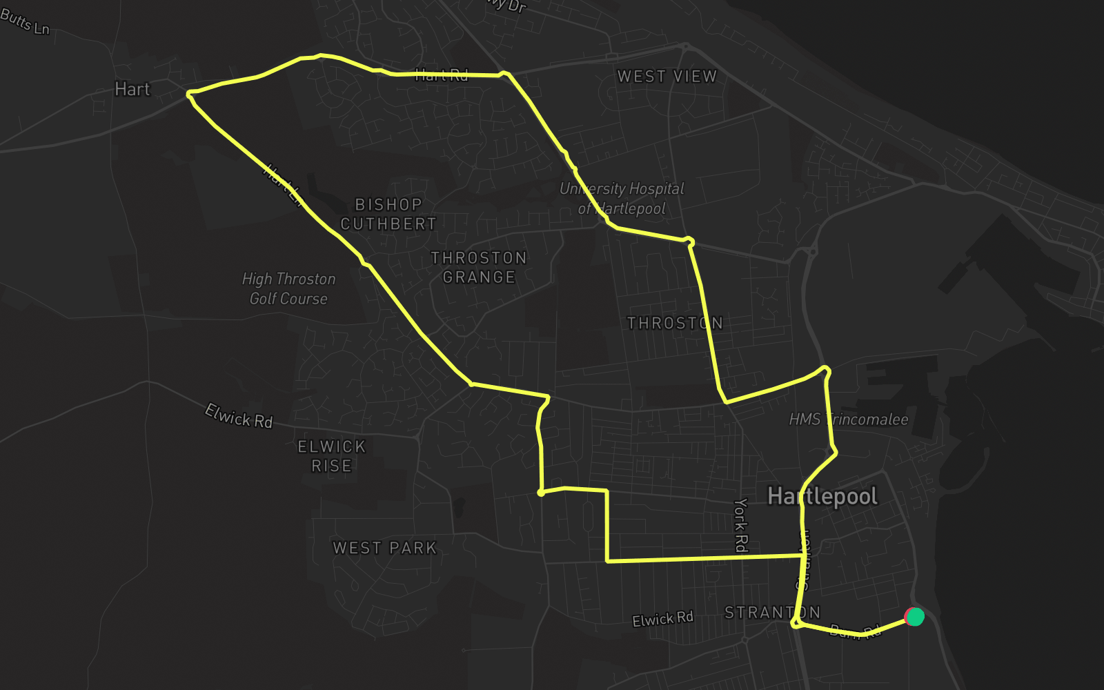 Route 1 route map