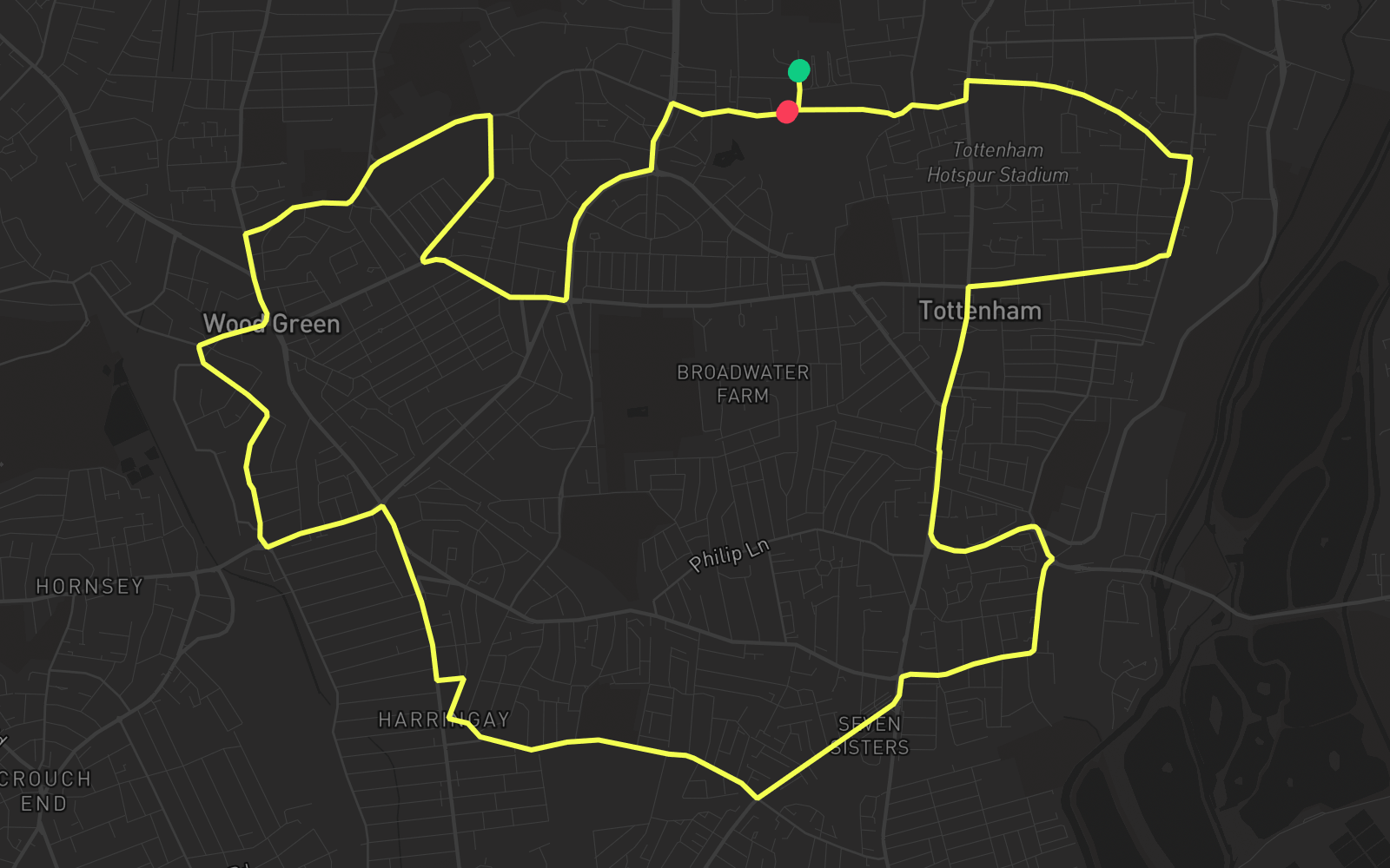 Route 1 route map