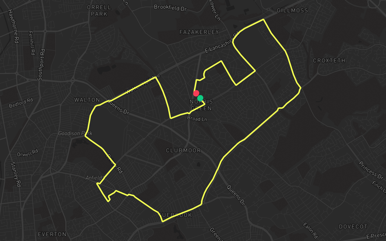 Route 5 route map