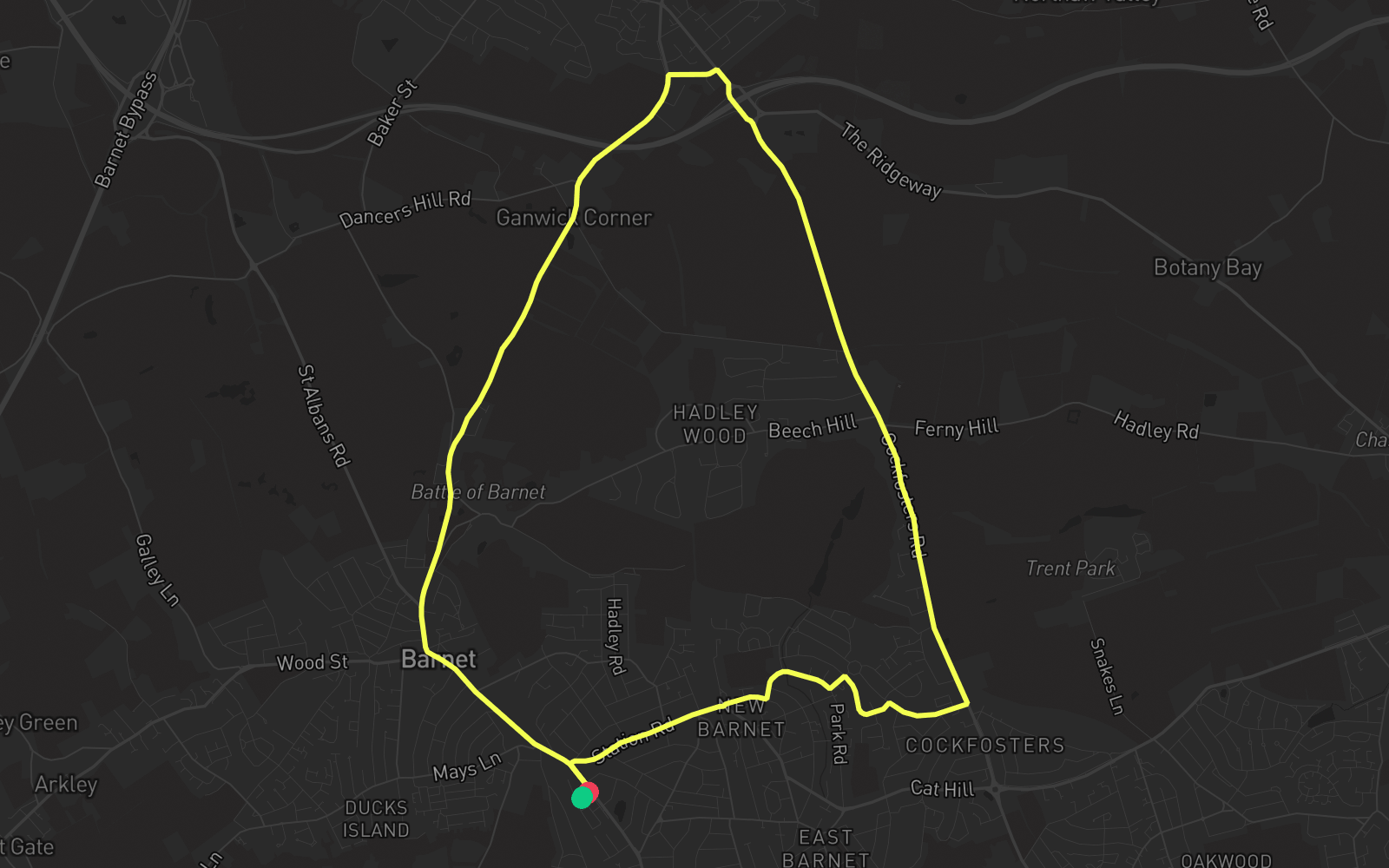Route 7 route map